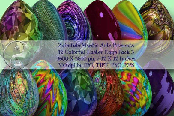Bring Dimension to Your Projects with the 12 Easter Eggs 3D Pack 3
