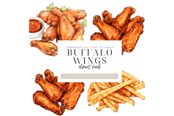 Buffalo Chicken Wings PNG Clipart: Your Go-To Design Asset