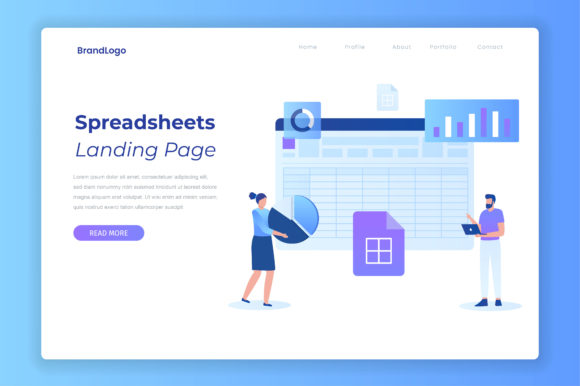 Flat Illustration Spreadsheets: Modernizing Data Visualization
