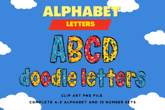 Hero Comic Doodle Alphabet Letters: A Playful PNG Toolkit
