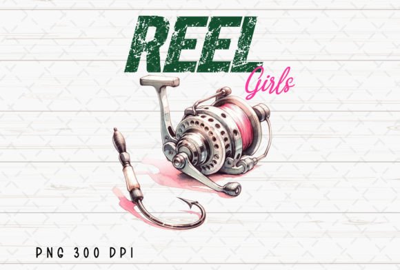 Reel Girls Fishing Sublimation: A Creative Design Asset