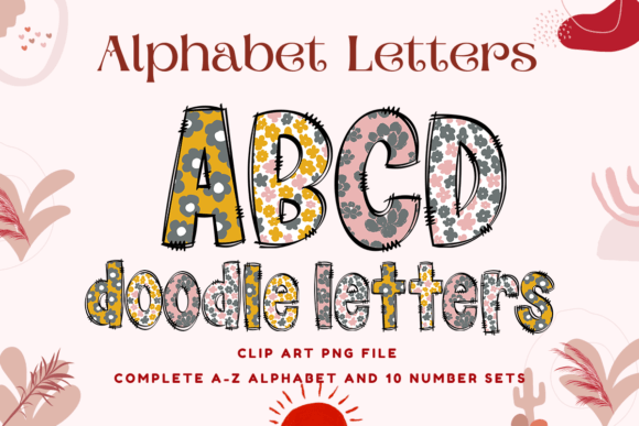 Retro Doodle Alphabet Vintage Letters_4: A Designer's Toolkit