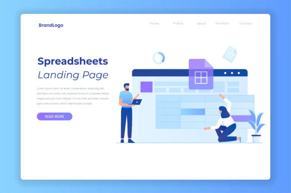 Spreadsheets Illustration Concept: Beyond the Grid