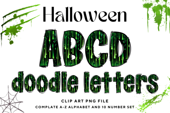 Unleash Spooky Creativity with Halloween Doodle Alphabet Letters