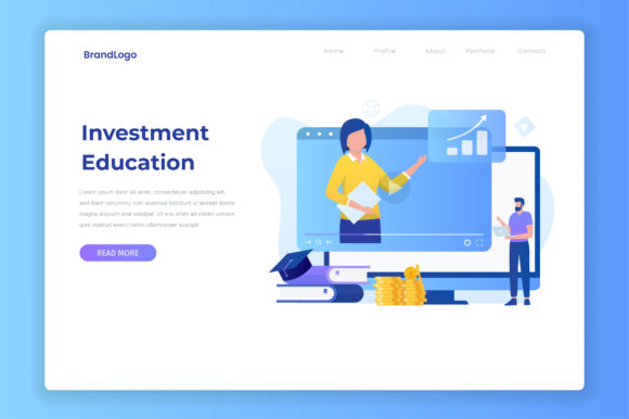 Visualizing Financial Growth: The Investment Education Illustration